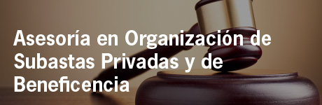 >Asesoría en Organización de Subastas Privadas y de Beneficencia